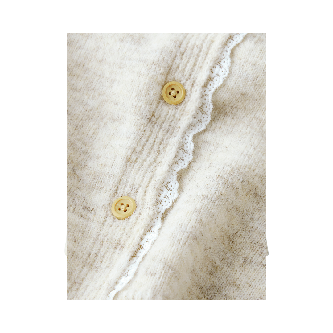 Name It Rikimmi LS strik cardigan peyote melange