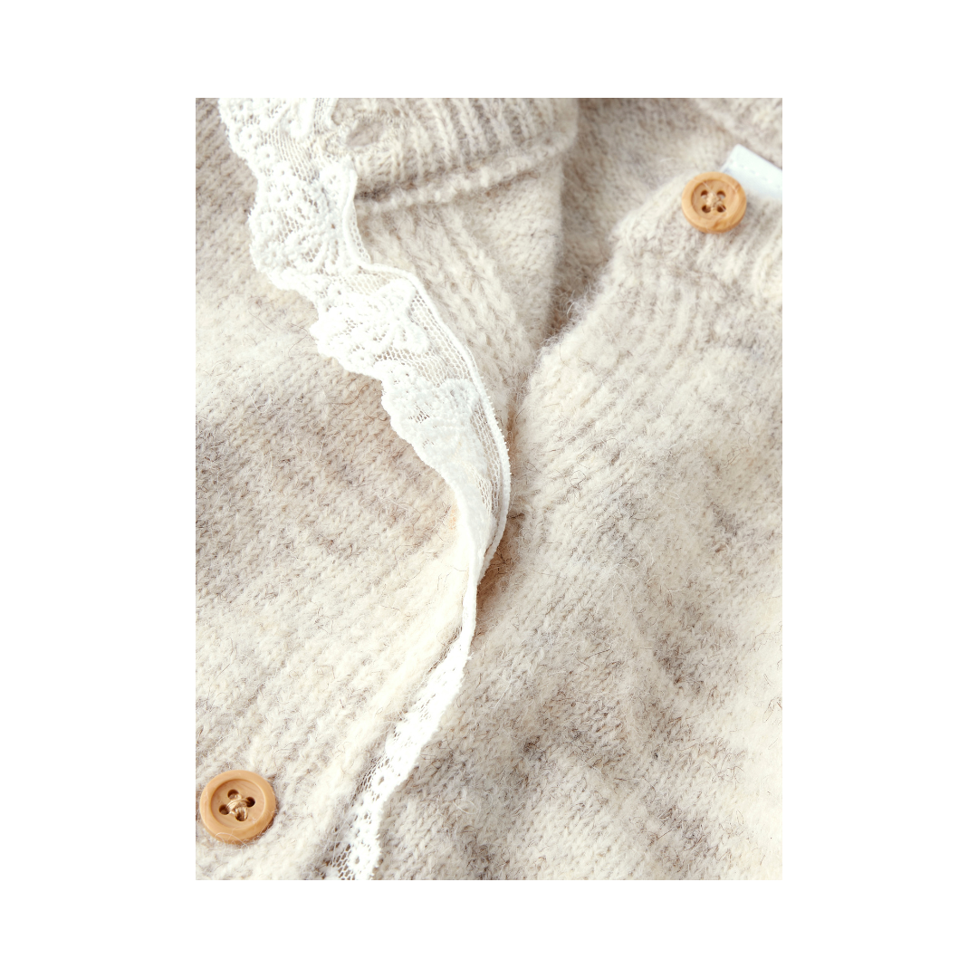 Name It Rikimmi LS strik cardigan peyote melange