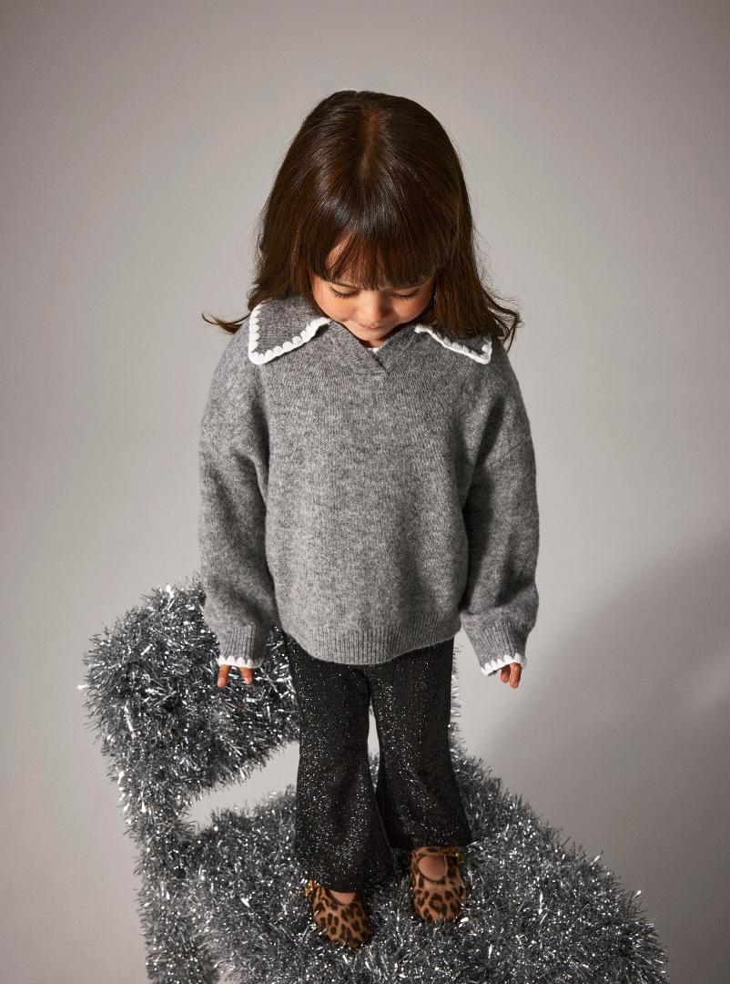 Pige med Name It Rosin bootcut bukser black