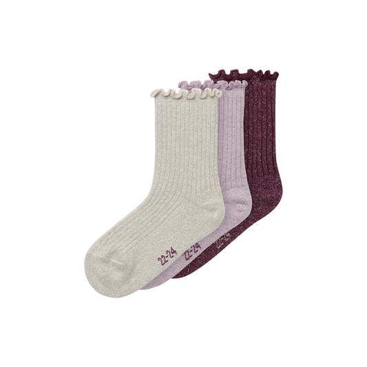 Name It Rosie 3 pak strømper keepsake lilac