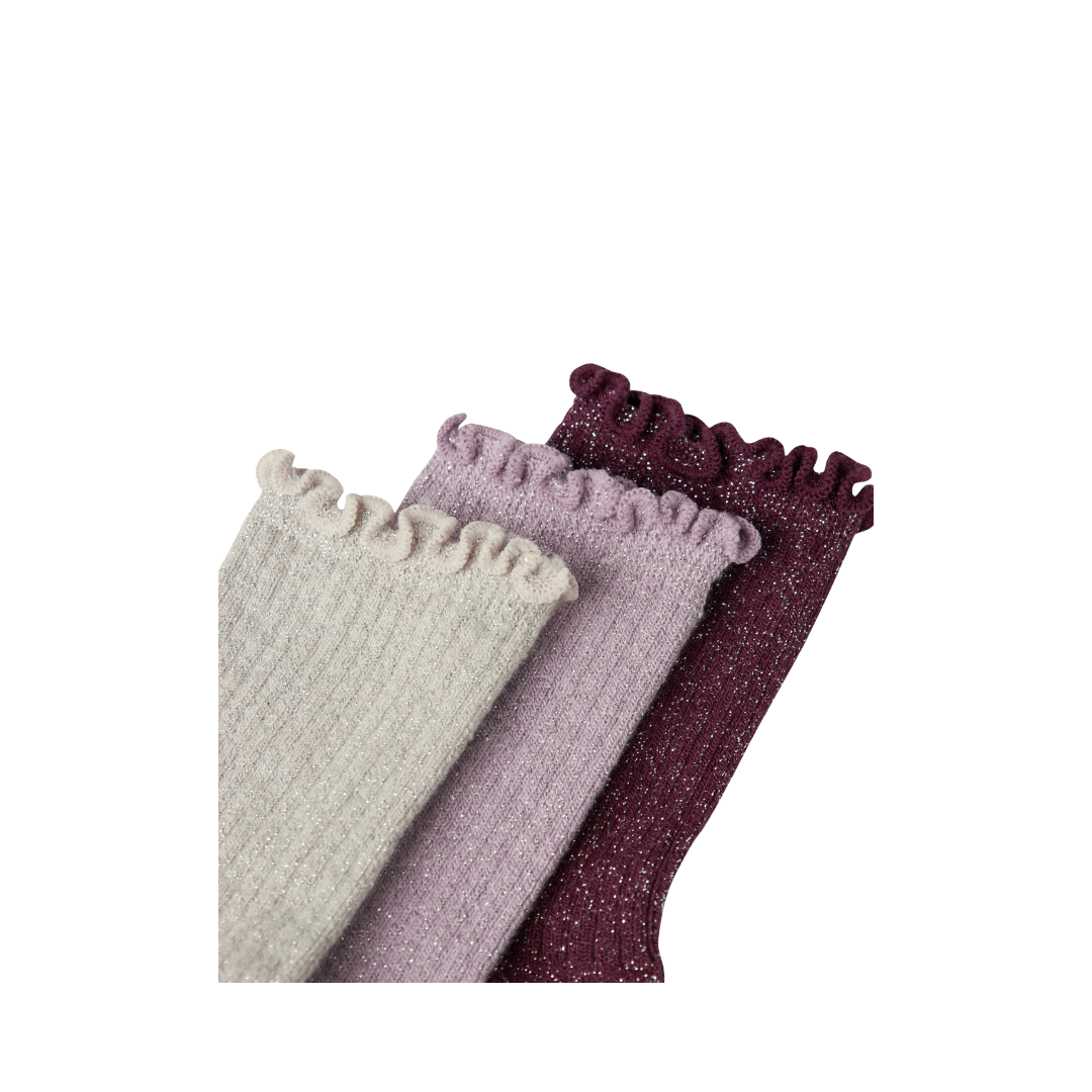 Name It Rosie 3 pak strømper keepsake lilac