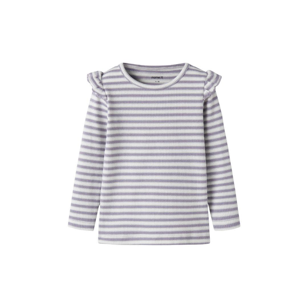 Name It Taias LS bluse lavender gray cloud dancer