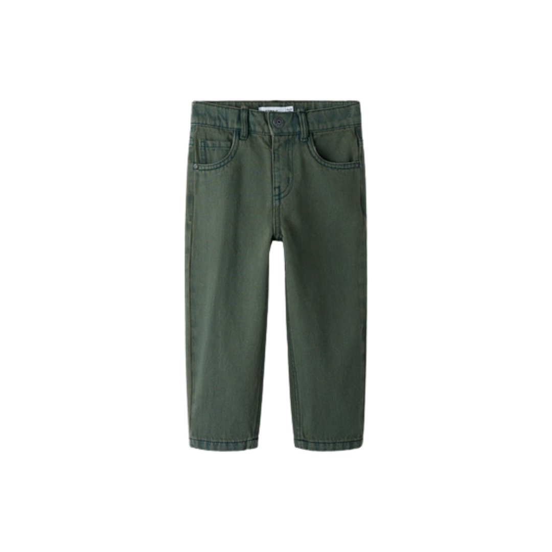 Name It Ben tap overdyed jeans deep forest