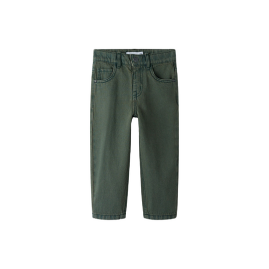 Name It Ben tap overdyed jeans deep forest