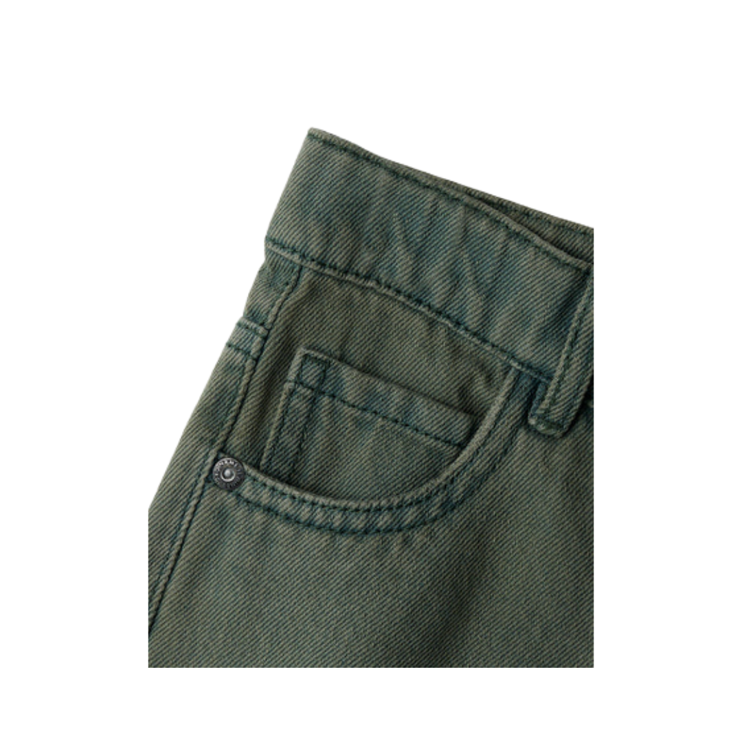 Name It Ben tap overdyed jeans deep forest