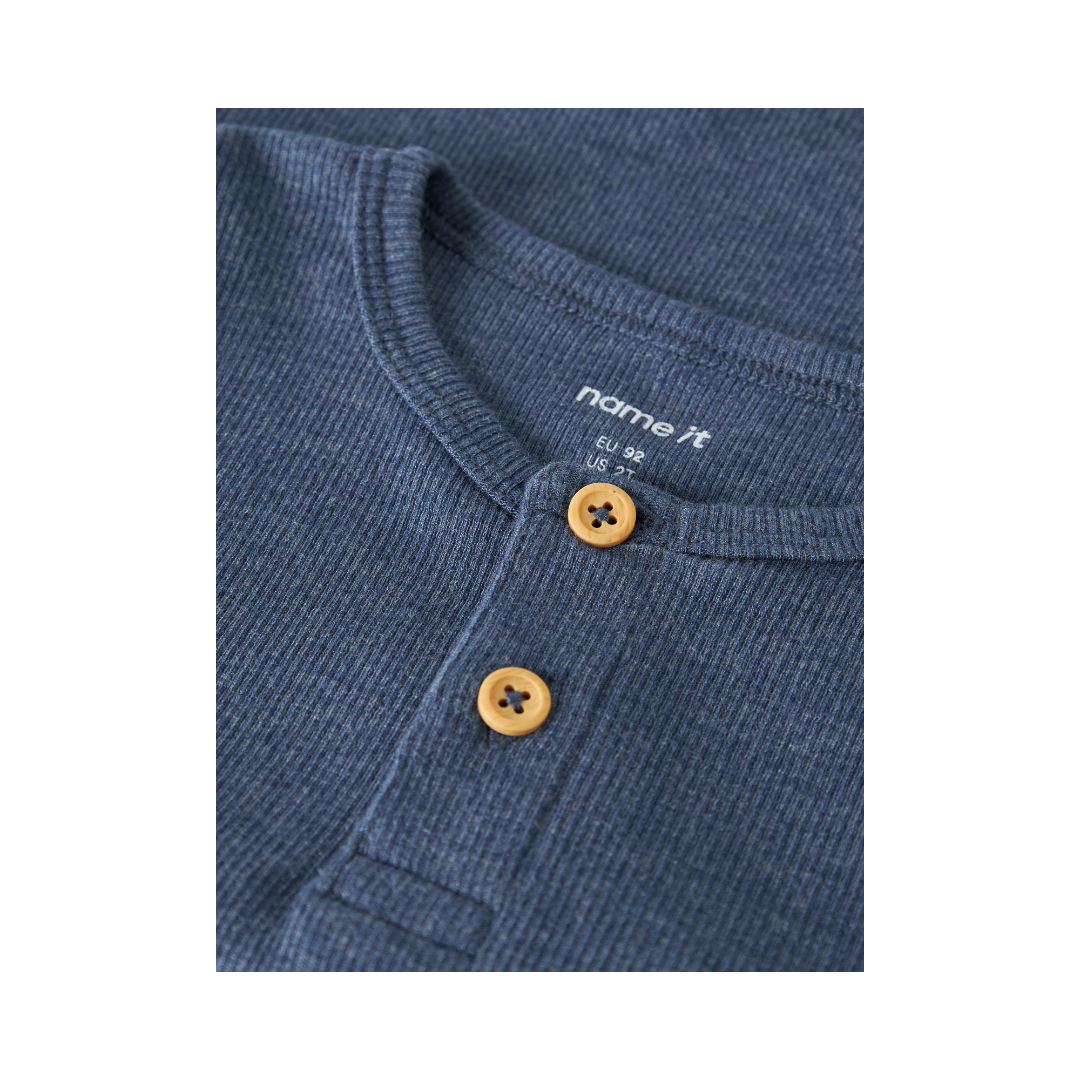 Name It Kab bluse LS vintage indigo melange