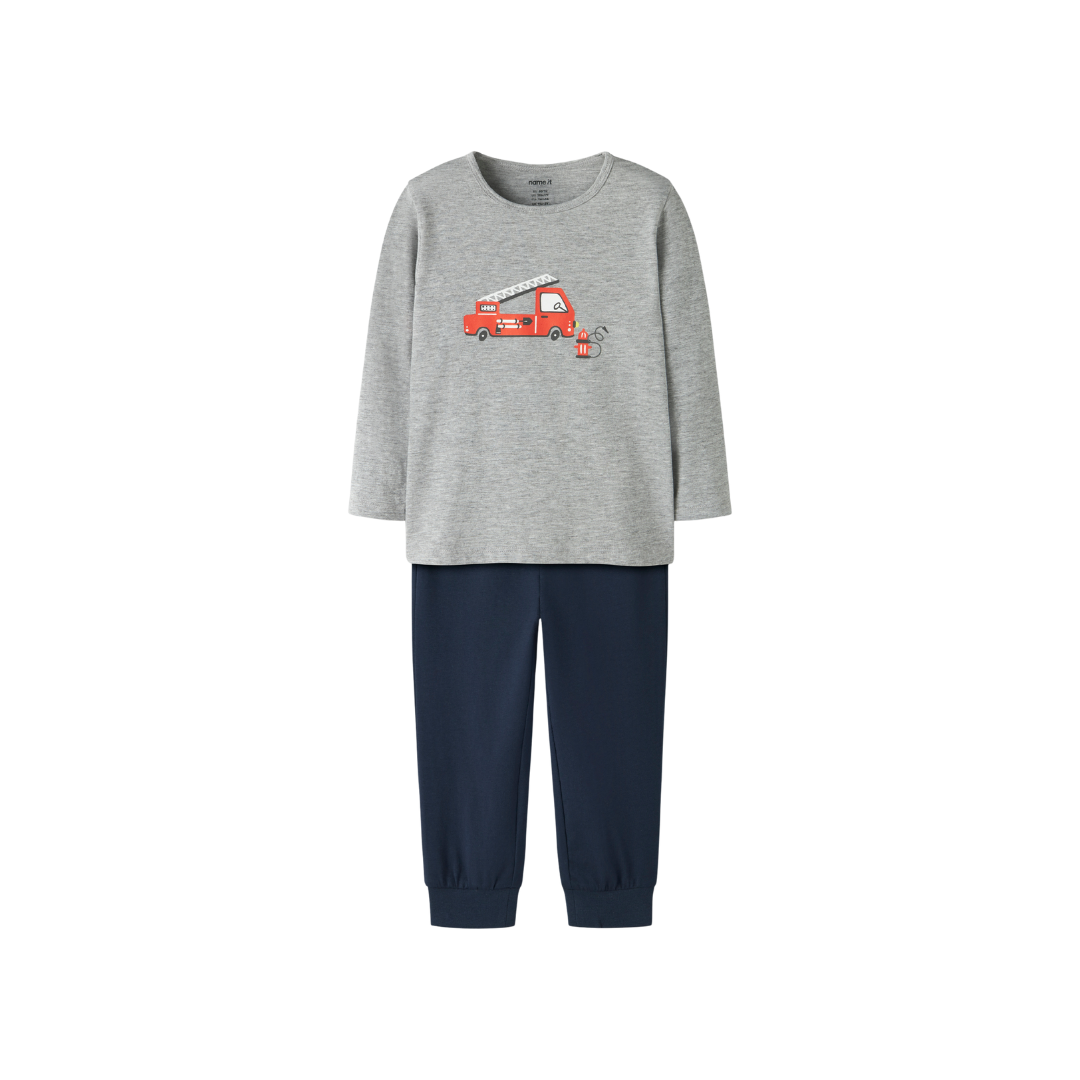 Name It Nattøj grey firetruck grey melange