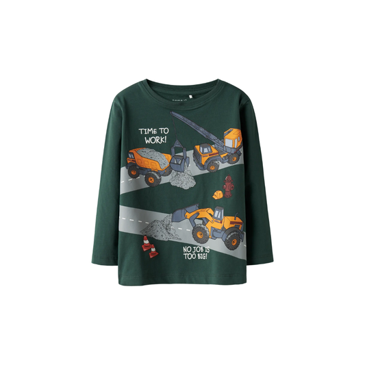 Name It Ofek Tonka LS bluse bistro green