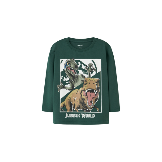 Name It Ollo jurassic LS bluse bistro green