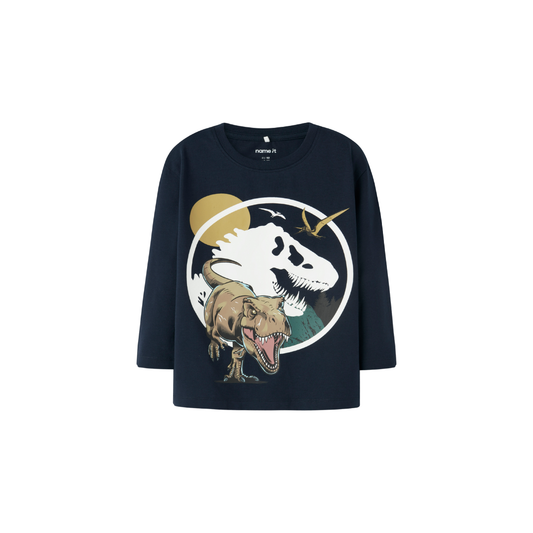 Name It Ollo jurassic LS bluse navy blazer