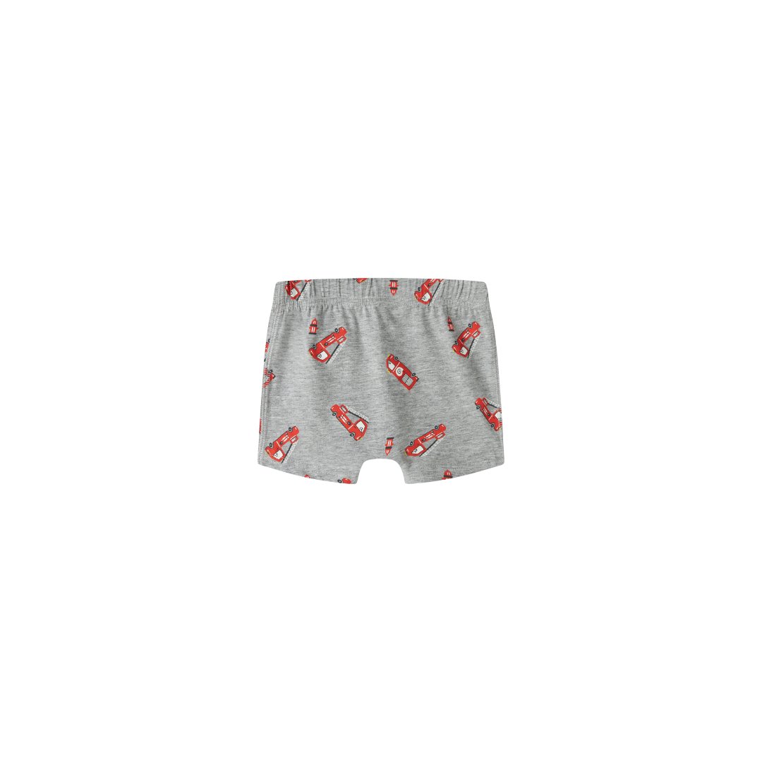 Name It Boxershorts 3 pak grey firetruck grey melange w/dark sapphire