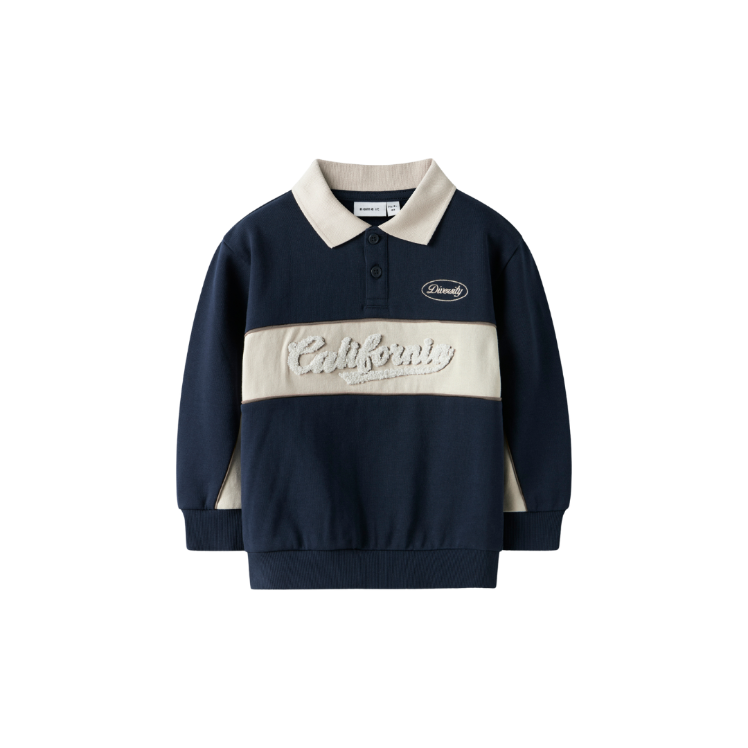 Name It Tucan LS sweat polo bluse navy blazer