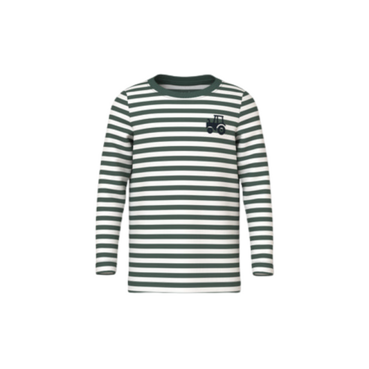 Name It Villy LS bluse garden topiary tractor