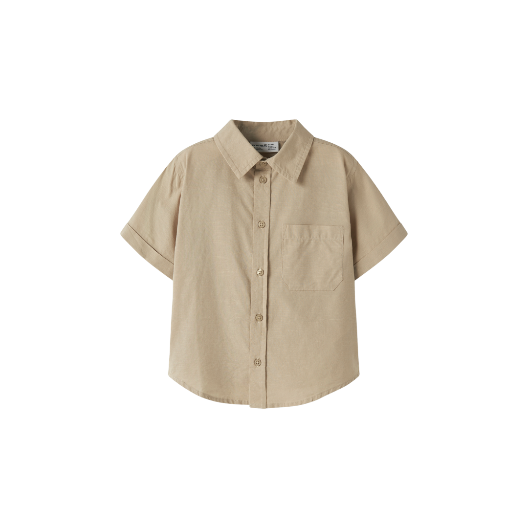 Name It Flip SS skjorte aluminium