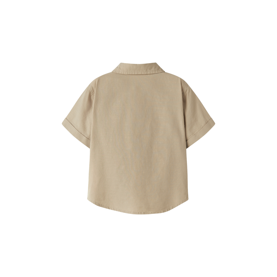 Name It Flip SS skjorte aluminium