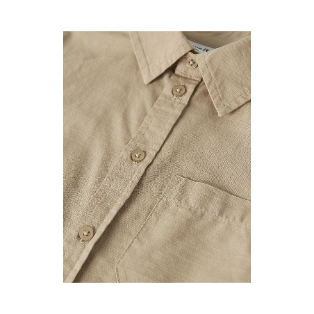 Name It Flip SS skjorte aluminium