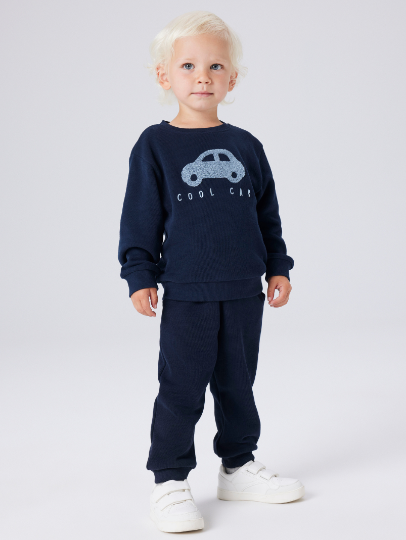 Dreng med Name It Obear sweat bukser dark sapphire