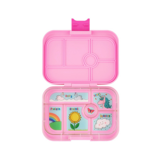 Yumbox Bento original m. 6 rum power pink/enhjørning