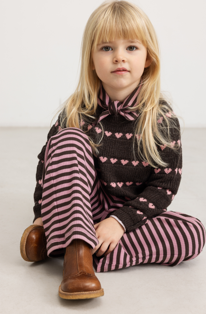 Pige med MarMar Modal arka tørklæde heather stripe 