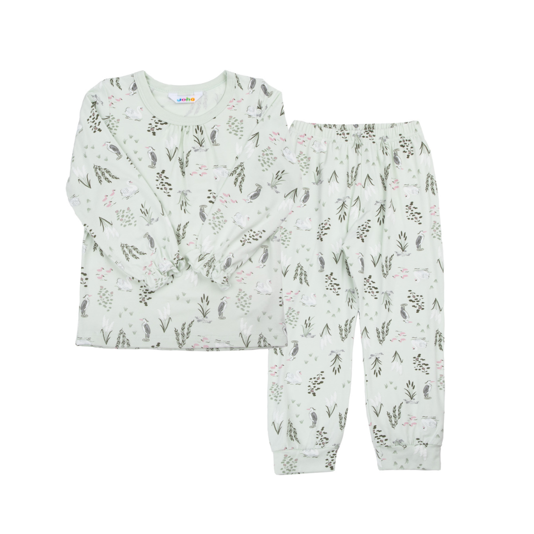 Joha Bambus pyjamas white swan