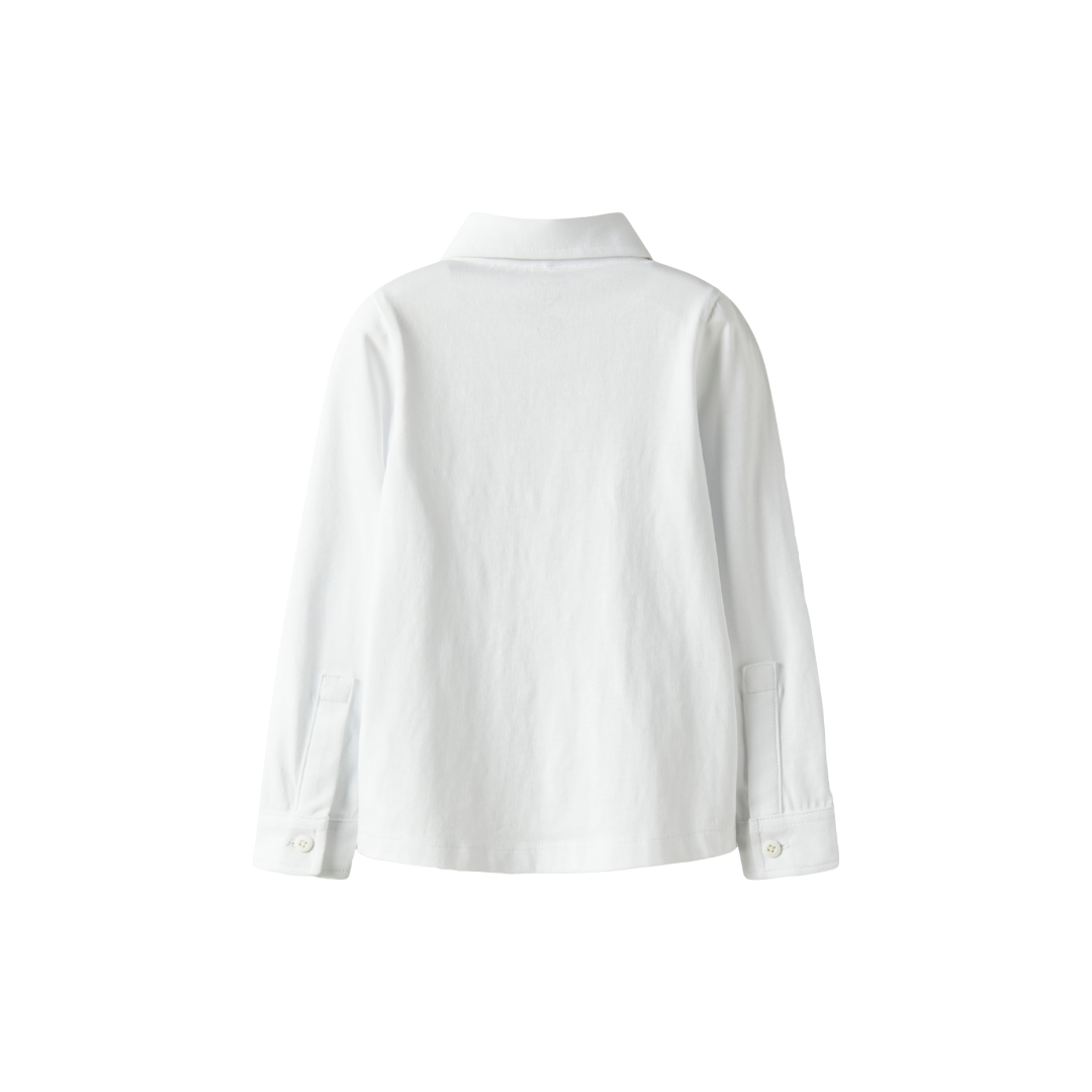 Name It Ronalo LS jersey skjorte bright white