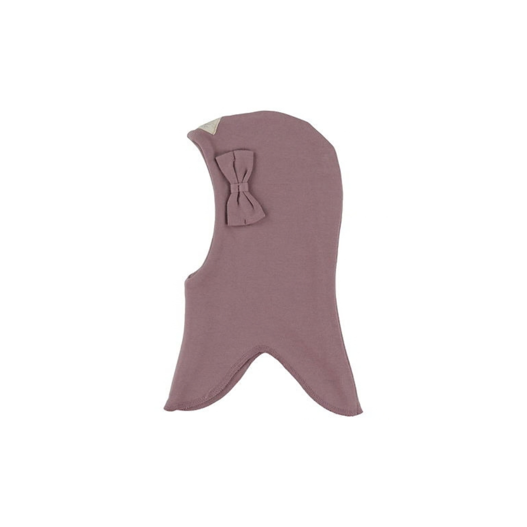 Racing Kids Rund elefanthue 2-lags m/sløjfe 79 dusty purple 