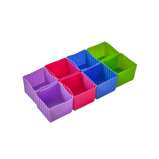 Yumbox Bento Cubes silikoneforme 8 stk. flerfarvet