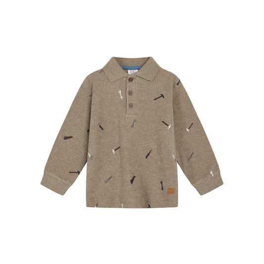 Hust & Claire Stevie polo sweatshirt beaver