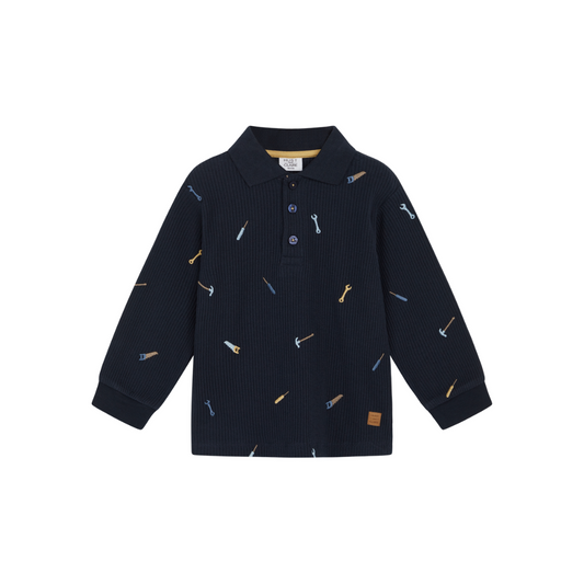 Hust & Claire Stevie polo sweatshirt navy