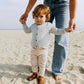 Pige med Wheat Maia cardigan soft blue