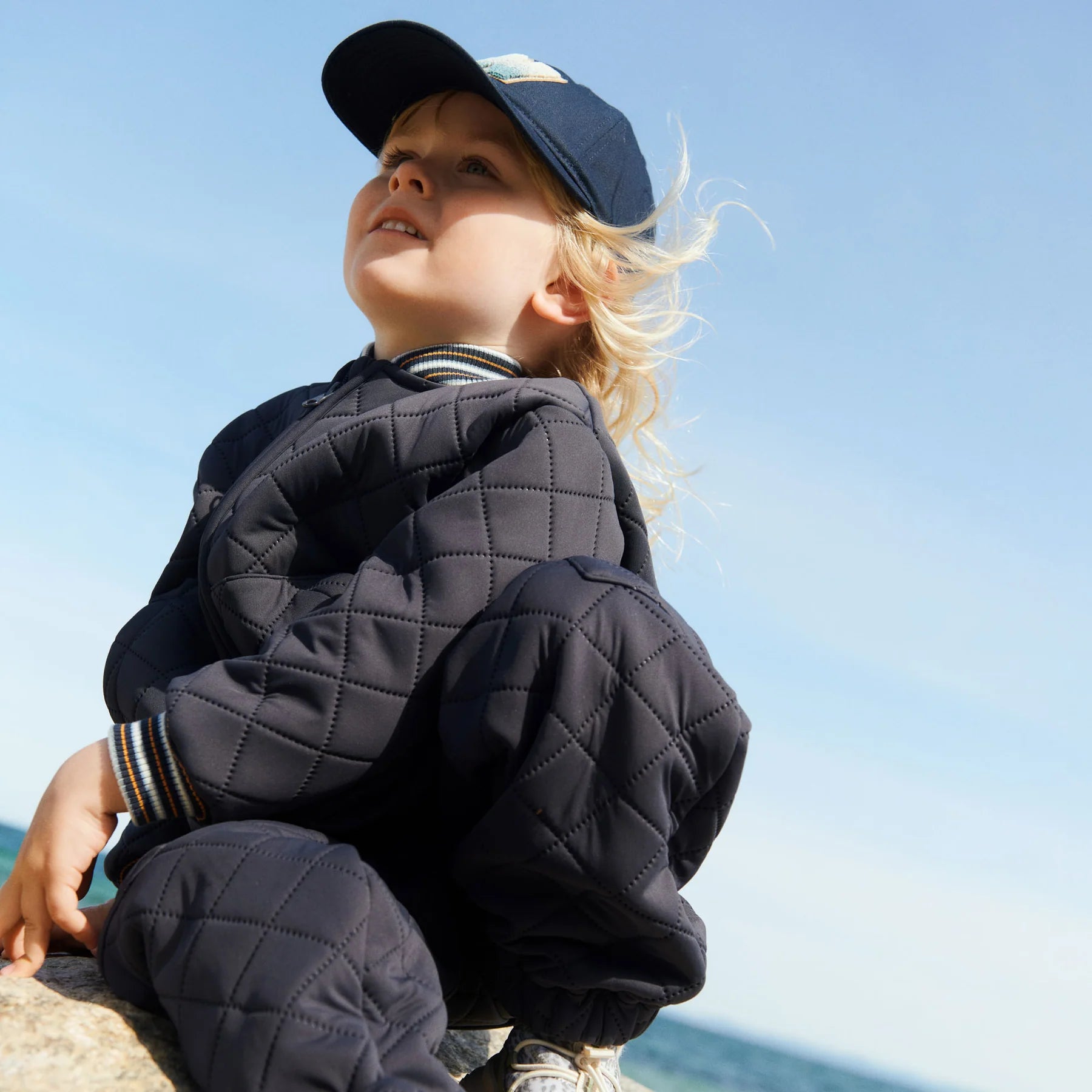Dreng med Wheat Vando termojakke ink