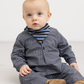 Dreng med MarMar Totoro skjorte pigeon blue check