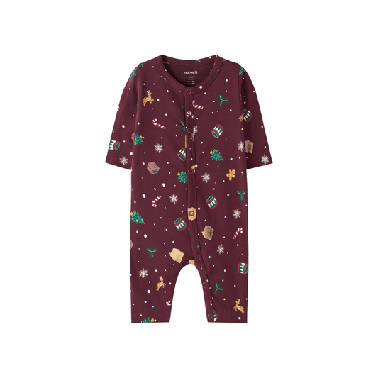 Name It Vismas xmas natdragt burgundy 