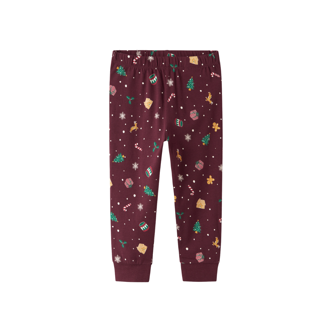 Name It Vismas xmas nattøj burgundy