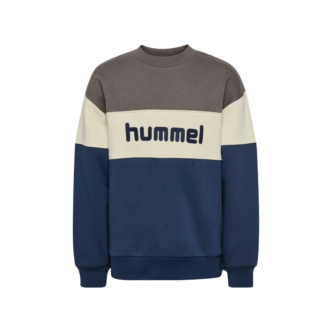 Hummel JR Loose block crewneck dark gull gray