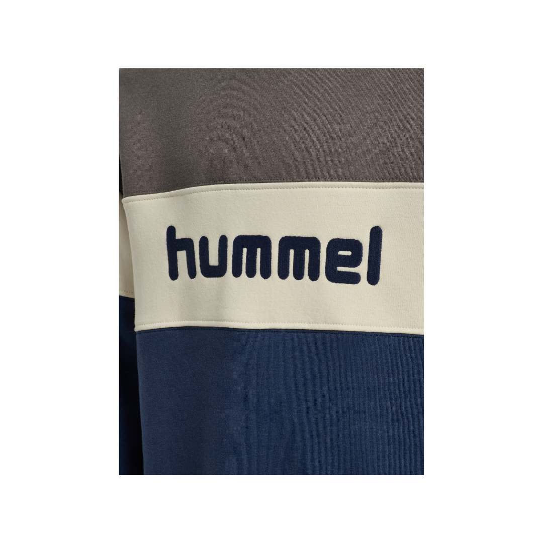 Hummel JR Loose block crewneck dark gull gray
