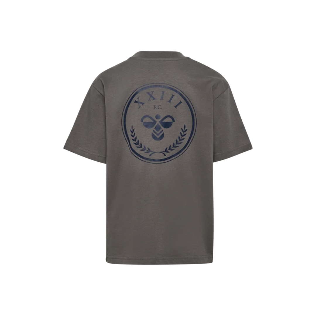 Hummel JR Loose graphic t-shirt S/S dark gull gray